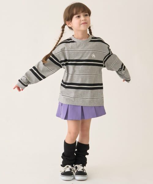 minimal / ミニマル Tシャツ | ボーダーロングＴシャツ | 詳細15