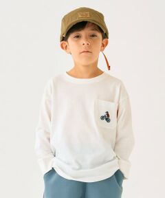 minimal / ミニマル Tシャツ | 【防汚加工】アウトドアポケット刺しゅうロンT