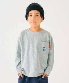 minimal / ミニマル Tシャツ | 【防汚加工】アウトドアポケット刺しゅうロンT