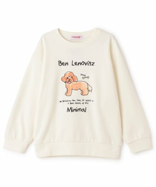 minimal / ミニマル スウェット | 【ベンレノヴィッツ】DOGロゴプルオーバー（オフ ホワイト）