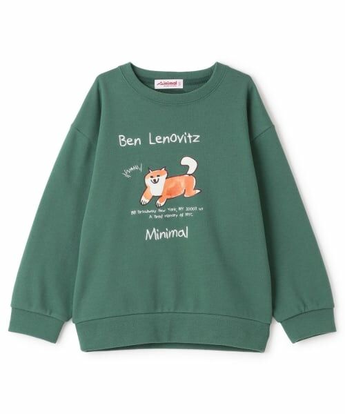minimal / ミニマル スウェット | 【ベンレノヴィッツ】DOGロゴプルオーバー（モス グリーン）