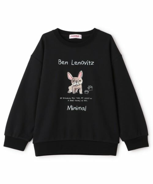 minimal / ミニマル スウェット | 【ベンレノヴィッツ】DOGロゴプルオーバー（黒）