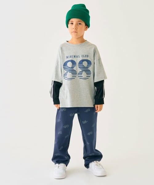 minimal / ミニマル Tシャツ | 【防汚加工】ナンバリングレイヤードロンT | 詳細13