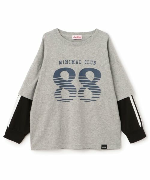 minimal / ミニマル Tシャツ | 【防汚加工】ナンバリングレイヤードロンT | 詳細7