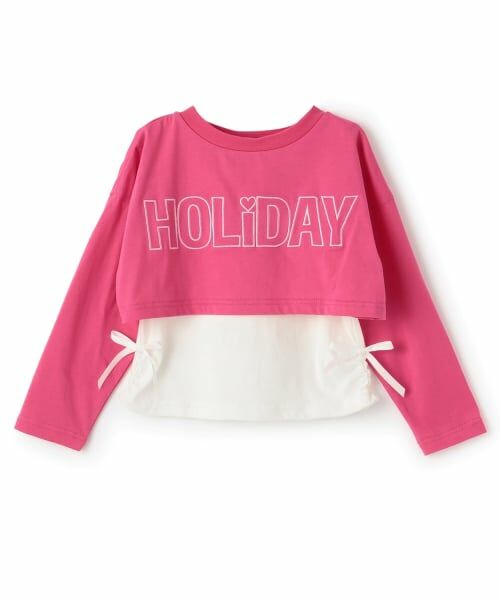 minimal / ミニマル Tシャツ | 重ね着Tシャツ（ピンク）