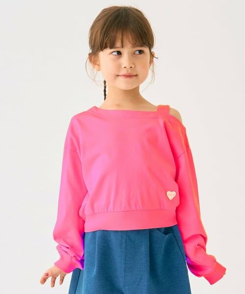 minimal / ミニマル Tシャツ | 肩あきＴシャツ（ピンク）