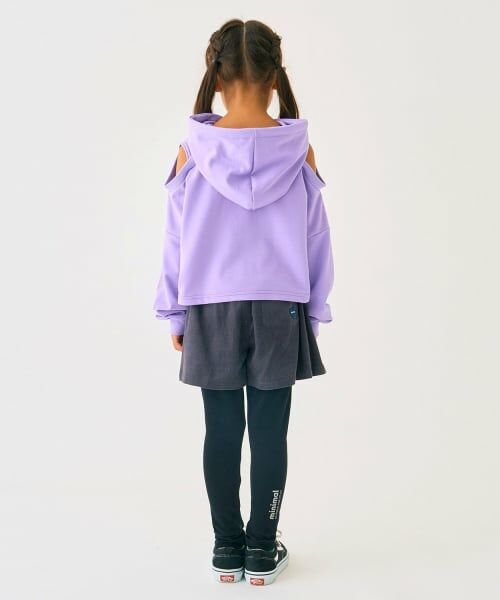 minimal / ミニマル スウェット | 短丈肩だしミニ裏毛トレーナー | 詳細15