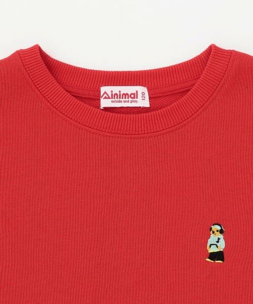 minimal / ミニマル スウェット | クマ刺しゅう 裏毛トレーナー | 詳細2