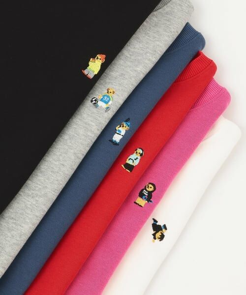 minimal / ミニマル スウェット | クマ刺しゅう 裏毛トレーナー | 詳細3