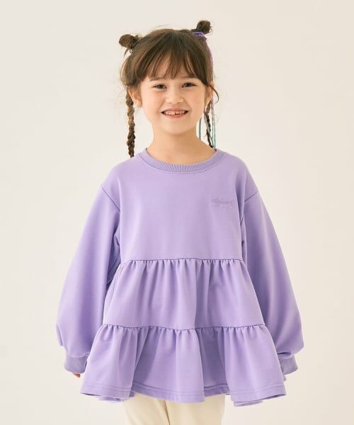 minimal / ミニマル その他トップス | ミニ裏毛ティアードチュニック（ラベンダー）