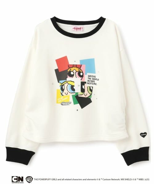 minimal / ミニマル Tシャツ | 【防汚加工】【パワーパフ ガールズ】アソートキャラ裏毛（黒）