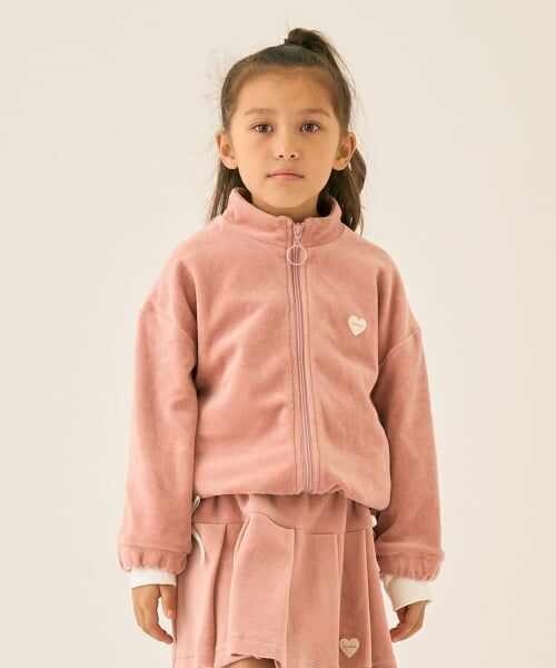 minimal / ミニマル ブルゾン | ベロアトラックジャケット（ピンク）