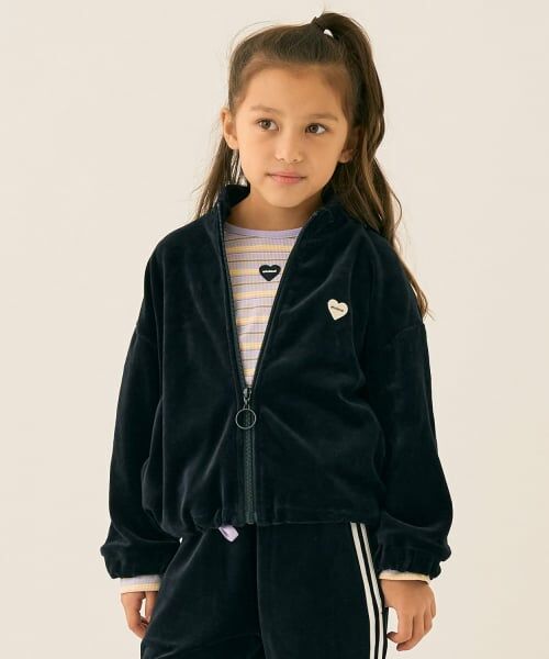 minimal / ミニマル ブルゾン | ベロアトラックジャケット（黒）