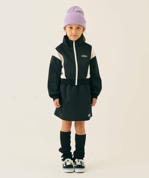 minimal / ミニマル ブルゾン | フルジップ＋スカートset（黒）