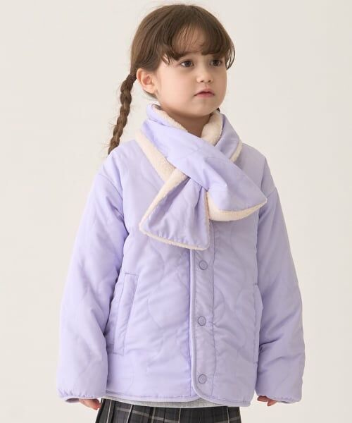 minimal / ミニマル ブルゾン | キルトリバーシブルブルゾン（ラベンダー）
