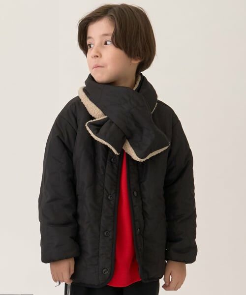 minimal / ミニマル ブルゾン | キルトリバーシブルブルゾン（黒）