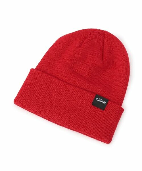 minimal / ミニマル ニットキャップ | カラーニットワッチ（赤）