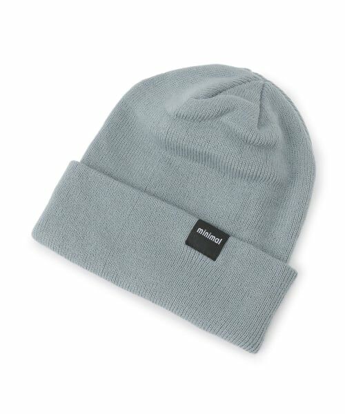 minimal / ミニマル ニットキャップ | カラーニットワッチ（トップ グレー）