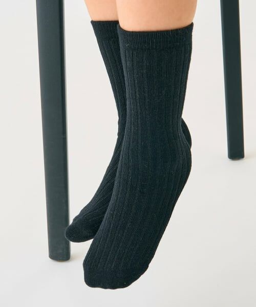 minimal / ミニマル ソックス | サイズフリーカラーアソートソックス（黒）