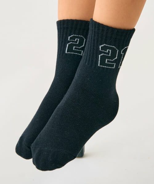 minimal / ミニマル ソックス | ナンバリングアソートソックス（黒）