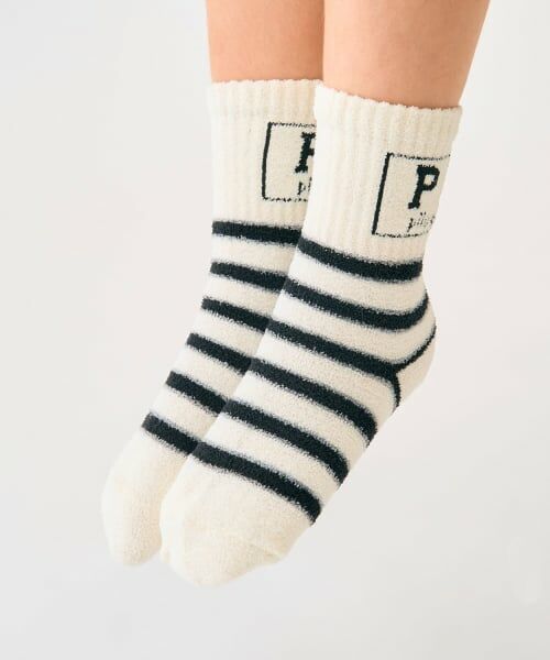 minimal / ミニマル ソックス | 195ボーダーアソートソックス（グレー）