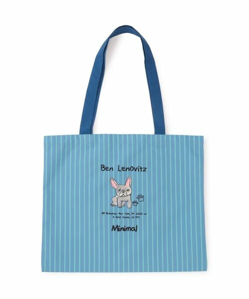minimal / ミニマル トートバッグ | 【ベンレノヴィッツ】アソートDOGトートバッグ（ブルー）