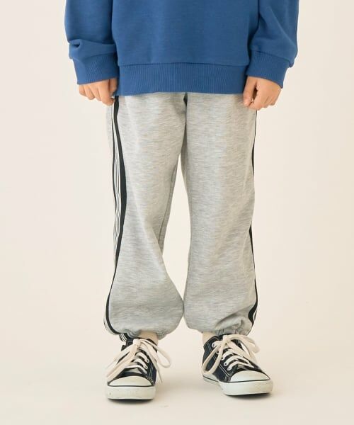 minimal / ミニマル その他パンツ | サイドラインスウェットパンツ【セットアップ可】（トップ グレー）