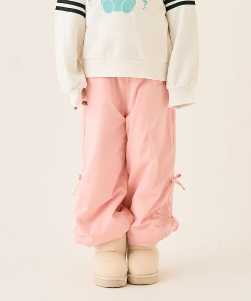 minimal / ミニマル その他パンツ | 裏フリースドロストナイロンパンツ(ピンク)