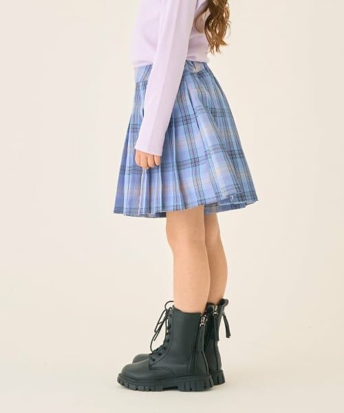 minimal / ミニマル ショート・ハーフ・半端丈パンツ | T/Rチェックプリーツキュロット | 詳細2