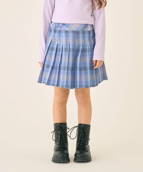 minimal / ミニマル ショート・ハーフ・半端丈パンツ | T/Rチェックプリーツキュロット(ピンク)