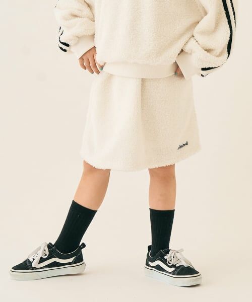 minimal / ミニマル ミニ・ひざ丈スカート | ボアスカート(オフ ホワイト)