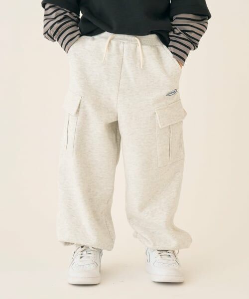 minimal / ミニマル その他パンツ | 【裏起毛】【綿100】スウェットカーゴパンツ（シロ杢）