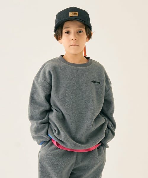 minimal / ミニマル Tシャツ | フリースプルオーバー（チャコール）