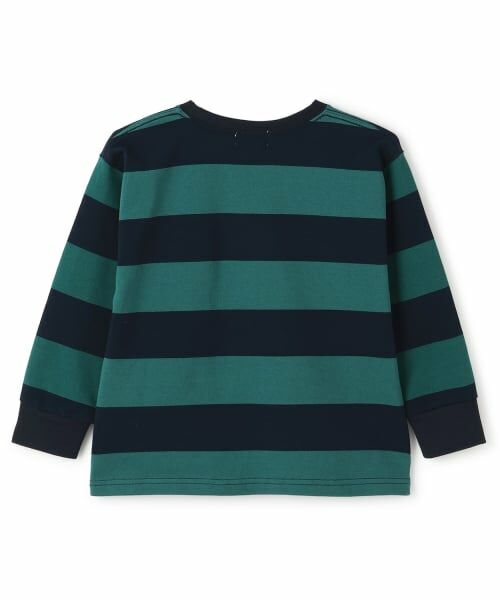 minimal / ミニマル Tシャツ | ボーダーサガラ刺しゅうロンT | 詳細1