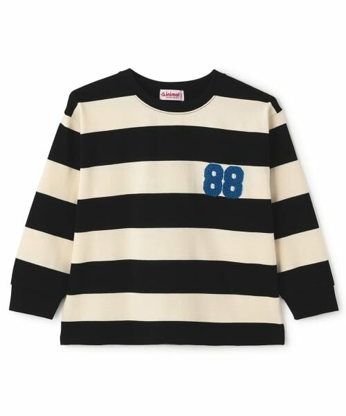 minimal / ミニマル Tシャツ | ボーダーサガラ刺しゅうロンT | 詳細11