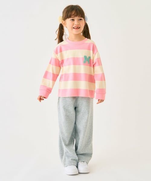 minimal / ミニマル Tシャツ | ボーダーサガラ刺しゅうロンT | 詳細14