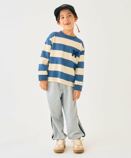 minimal / ミニマル Tシャツ | ボーダーサガラ刺しゅうロンT | 詳細16