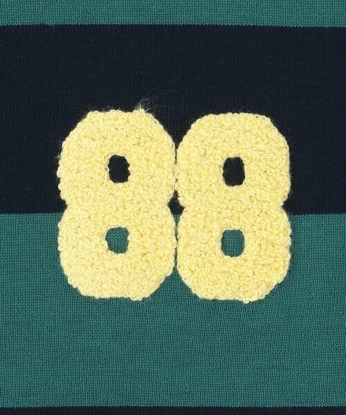 minimal / ミニマル Tシャツ | ボーダーサガラ刺しゅうロンT | 詳細3