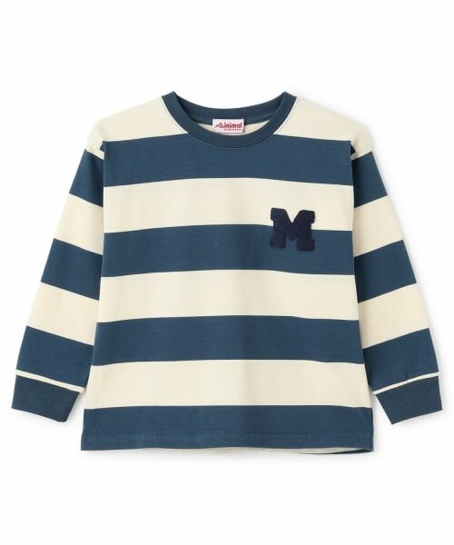 minimal / ミニマル Tシャツ | ボーダーサガラ刺しゅうロンT | 詳細9