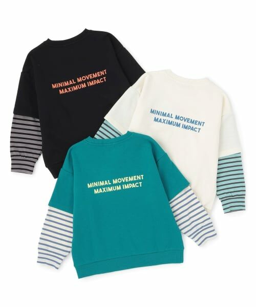 minimal / ミニマル スウェット | 袖レイヤード風スウェット | 詳細13