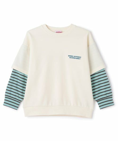 minimal / ミニマル スウェット | 袖レイヤード風スウェット | 詳細15