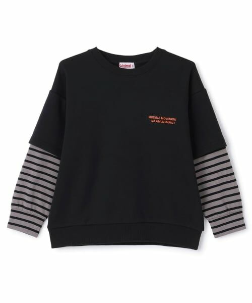 minimal / ミニマル スウェット | 袖レイヤード風スウェット | 詳細17