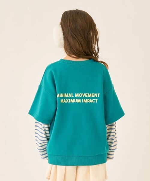 minimal / ミニマル スウェット | 袖レイヤード風スウェット | 詳細3