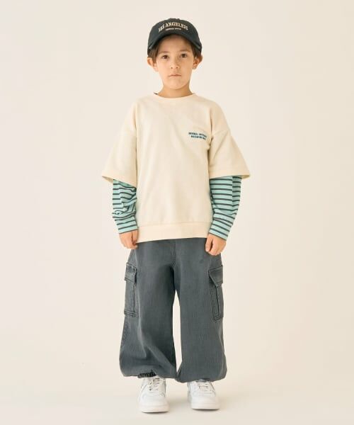 minimal / ミニマル スウェット | 袖レイヤード風スウェット | 詳細4