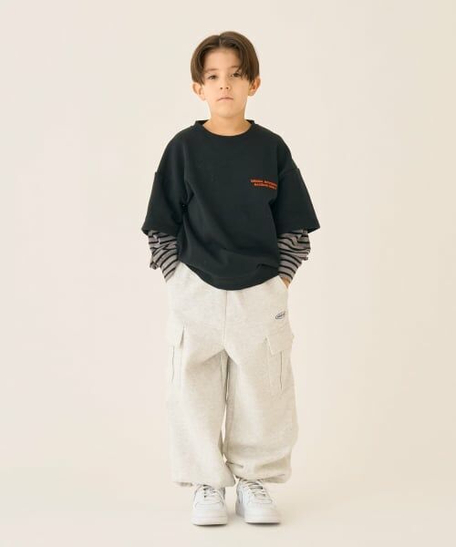 minimal / ミニマル スウェット | 袖レイヤード風スウェット | 詳細5