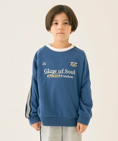 minimal / ミニマル スウェット | 袖ラインスウェット【セットアップ可】（紺）