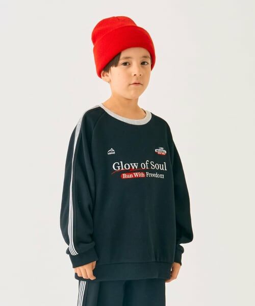 minimal / ミニマル スウェット | 袖ラインスウェット【セットアップ可】（黒）