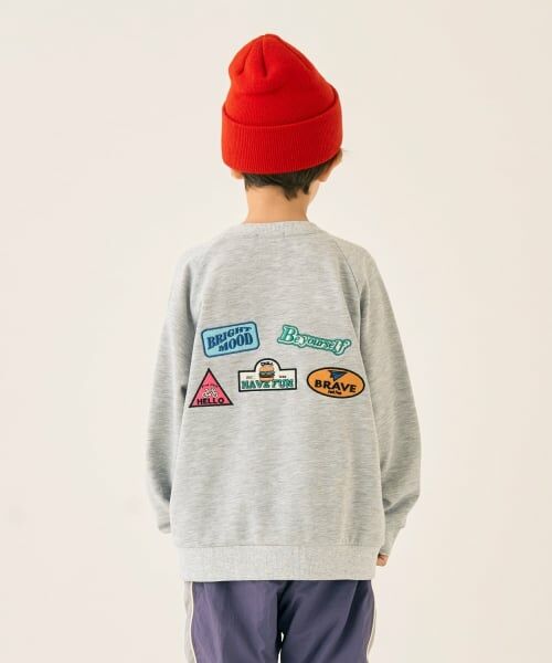 minimal / ミニマル スウェット | バックワッペンスウェット（トップ グレー）