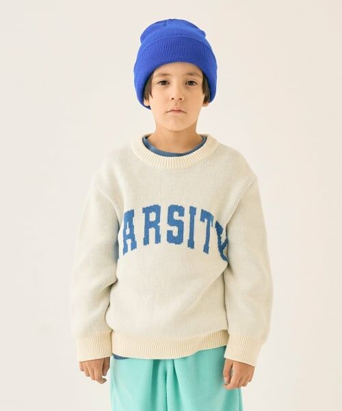 minimal / ミニマル ニット・セーター | 【マシンウォッシャブル】ロゴニット（オフ ホワイト）