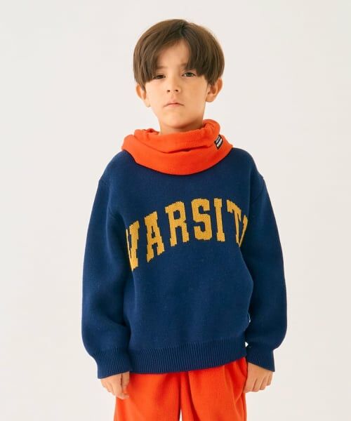 minimal / ミニマル ニット・セーター | 【マシンウォッシャブル】ロゴニット（紺）